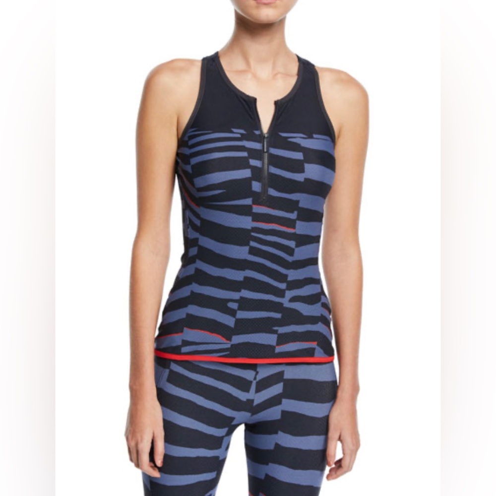 ADIDAS BY STELLA MCCARTNEY Train Miracle Sculpt tiger-stripe SET Size M